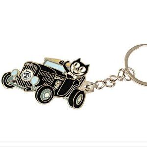 Kit-Cat Klock Black Roadster Keychain